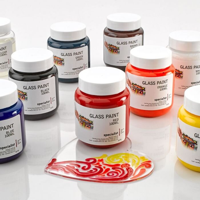 Glass paints 100ml pots