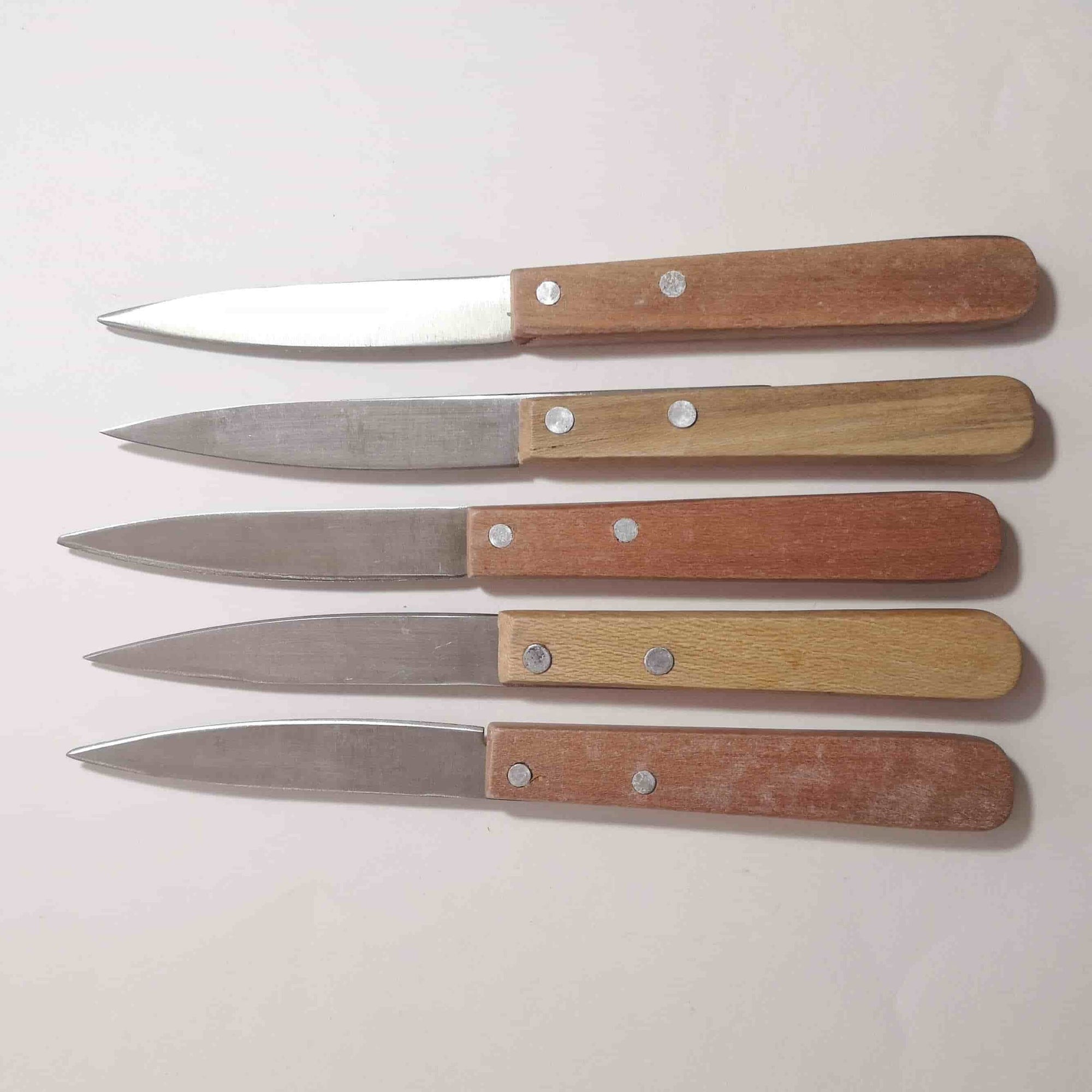 Potters knife with wooden handle ~ large